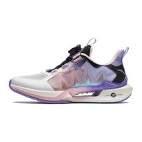 Anta Kids Wind Chaser 6.0 Shock Absorbing Wear Resistant Non Slip Low Top Running Shoes Kids Running Shoes White Black Pink 322425517-6 36