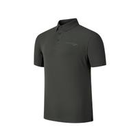 Saucony Letter Logo Urban Soft Short Sleeve Polo Shirt Men Polo Shirts Rock-Gray Military-Green SC2240075A-GE128 S