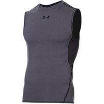 Under Armour Solid Logo Crew Neck Pullover Vest Men Vests Gray 1358548-019 M