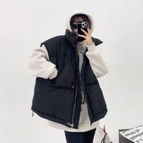 Add Fertilizer To Increase Down Cotton Vest Autumn and Winter Lightweight Loose Sleeveless Vest Waistcoat XXXXL juoda