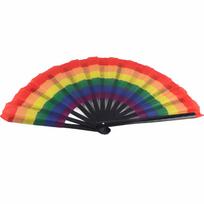 Colorful Folding Fan Portable Elegant Dancing Party Cloth Hand Fan Gift Decoration