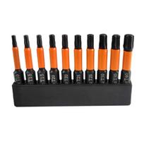 10Pcs Torx Head Screwdriver Bit Set Hex Shank Security Tamper Proof Screwdriver 1
