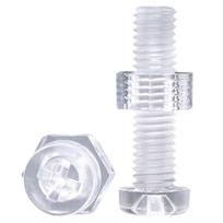 Clear Acrylic Screw & Nut Set - M2/M3/M4/M5/M6 Round Head M6*25