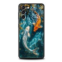 Phone Case For Samsung Galaxy S24 S23 Ultra S22 S21 S20 FE 5G S10 S10E S9 Plus S8 Soft Silicone Black Cover Carp Fishing Fish Samsung S10