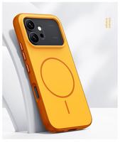 For Huawei Honor 600 Pro Case Hard Silicone Skin Magnetic Wireless Charging Protective Back Cover For Honor 600 600Pro Shell Honor 600 oranžinė