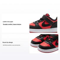Nike Court Borough Low Recraft PS Juodi University Red Vaikų sportbačiai Balti DV5457-600 28 black