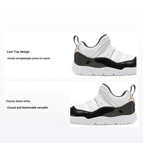 Air Jordan 11 Retro Little Flex PS Dėkingumas / Lemiamas momentas Vaikų sportbačiai Balta Juoda Metalinė-Auksinė BQ7101-170 35 white