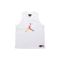 Jordan Rainbow Big Logo Basketball Jersey Sleeveless Vest Men Tops White AV0047-100 XL