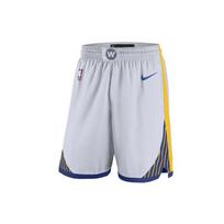 Nike NBA Golden State Warriors Straight-Leg Basketball Shorts with Elastic Waist and Color Blocking Men Bottoms White AJ5604-100 XXXL white