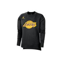 Jordan Los Angeles Lakers Letter Print Crew Neck Sweatshirt Women Tops Black DR2519-010 L