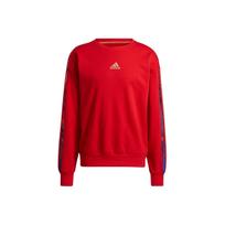 Adidas Mic Gfx Crew Print Basketball Sweatshirt Men Tops Light-Crimson GU9537 XL