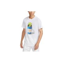 Nike Heritage Tennis Print Sports Short Sleeve T-Shirt Men Tops White FJ1501-100 2XL