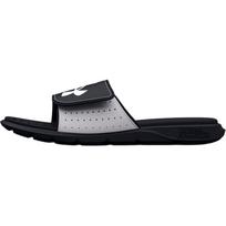 Under Armour Ignite 7 Slide GS White Black Kids Sneakers 3026036-102 31 gray