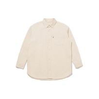 Levis Solid Color Single-Breasted Collar Long Sleeve Shirt Men shirts White A7556-0000 L