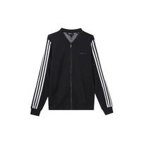 Adidas Neo Striped Casual Zip-Up Long Sleeve Jacket Men Jackets Black CV9045 XL