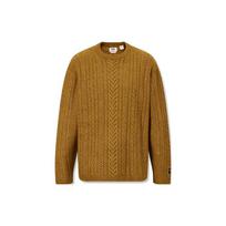 Levis FW23 Solid Color Crew Neck Pullover Sweater Men sweater Ginger-Yellow A0708-0016 M