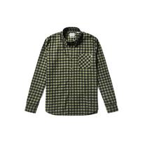 Timberland Urban Outdoor Casual Breathable Check Slim Fit Long Sleeve Shirt Men Shirts Khaki-Green A2EDX-B39 S