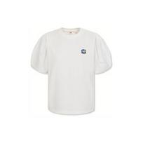 Levis FW23 Solid Versatile Short Sleeve T-Shirt Women Tops White A6812-0000 M