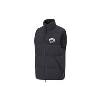Li Ning Badfive Hot Pot Down Vest With Letter Print And Stand Collar Men Vests Black AMRT021-3 M