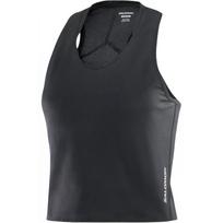 Salomon Solid Color Breathable Running Vest Women tops Black LC2190800 XL