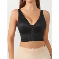 Front-button sport outerwear body shaping push-up top S juoda