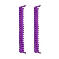 No-Tie Elastic Shoelaces & Phone Lanyard – Lazy Person's Casual Shoe Accessories violetinė