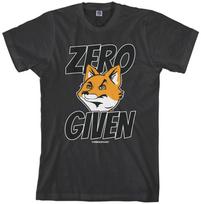 Threadrock Men's Zero FOX Given T shirt No F#cks Given Foxes S
