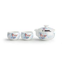 Chinese Tradition Ceramic Tea Set Porcelain Teapot Teacup Handmade Kettle Household Tea Tray Portable Travel Teaware Storage Bag