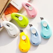 5 Pcs Wholesale Small Fresh Utility Knife Simple Candy Color Student Envelope Knife, Dismantling Express Portable Wholesale