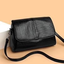 Retro Oil Wax Leather Crossbody Bag,with Textured and Vintage Feel,Simple and Elegant Flap Design,and Adjustable Shoulder Strap juoda
