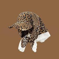 Leopard Print Bandana Flat Cap for Women - Sun Protective Hip Hop Style Head Wrap One Size leopardas