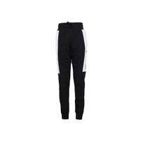 Nike Color Block Logo Embroidered Drawstring Knit Joggers Kids Bottoms Black CJ7857-010 M white