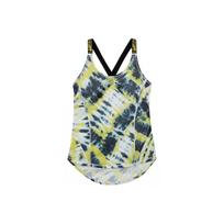 Nike X Off-White Co-Branded Tie-Dye Running Vest Women Tops Fluorescent-Yellow CK4811-702 L