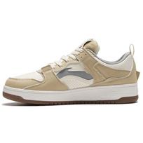 Li Ning Mici Layer Pro Trendy Slip Resistant Durable Lightweight Low Top Skate Shoes Men Sneakers Milk-Brown AGCR313-6 45