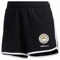 Adidas Neo X Gudetama Collaboration Striped Mid-Rise Fitted Relaxed Sports Casual Shorts Women shorts Black GL7229 XL