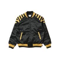 Levis American Vintage Zip Stripe Bomber Jacket Men Jacket Black A0361-0000 M