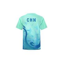 Li Ning Starry Voyage National Table Tennis Team Competition Shirt Creative West Lake Elements Quick-Dry Cool Short Sleeve T-Shirt Men Tops AAYS253-2 S