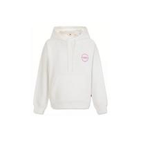 Levis Letter Embroidered Hooded Sweatshirt Women Sweatshirt White A7477-0000 S