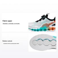 Anta Kids Energy Ring 8.0 Non-Slip Shock Absorbing Wear-Resistant Low-Top Running Shoes Kids sneaker White Orange 312325580-5 34