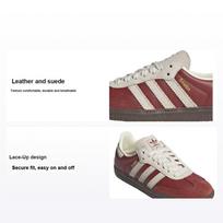 Adidas Samba OG J Preloved Ruby Cream White Kids Sneakers Red Gum JH7863 40