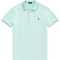 Polo Ralph Lauren logotipas siuvinėtas laisvalaikio siauro kirpimo trumpomis rankovėmis polo marškinėlis vyriškas Polo marškinėliai žalias MNPOKNI1N821161-300 XL