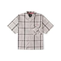 Vans Tokyo Design Collective Plaid Casual Short Sleeve Shirt Men shirts Light-Gray VN000H2RCYF XS