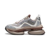 Li Ning Project* Ling Kong Shock Absorption Non-Slip Wear-Resistant Low-Top Casual Shoes Women sneaker Gray White AGCU260-3 36⅓
