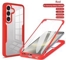 360 Dvipusis Pilnos Apsaugos Telefono Dėklas Samsung Galaxy A16 A26 A36 A56 A06 Plonas Skaidrus Dėklas su Ekrano Apsauga For Galaxy A56