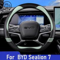For BYD Sealion 7 EV 2024 2025 Sealion 07 Car Steering Wheel Cover Ultra Thin Breathable Auto Interior Accessories