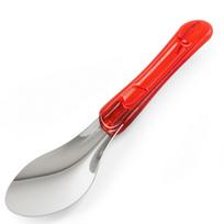 Hendi 755815 steel ice cream scoop with tritan handle, red