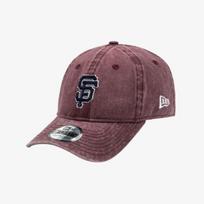 New Era Mlb San Francisco Giants Pigment Washing Ballcap Burgundy CHILD (46 years old)