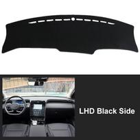 Car Dashboard Cover Mat Sun Shade Pad Carpets Non-slip LHD RHD For Hyundai Tucson NX4    2024 Hybrid Accessories Black Side LHD