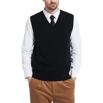 Men's Versatile Wool Blend Knit Vest - All-Season Bestseller Single Piece Available JIT juoda
