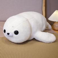 50/60cm  Soft Cute Seals Plush Toy Sea World Animal Sea Lion Plush Stuffed Doll Big Eyes Baby Birthday Gift for Kids Girls 50cm